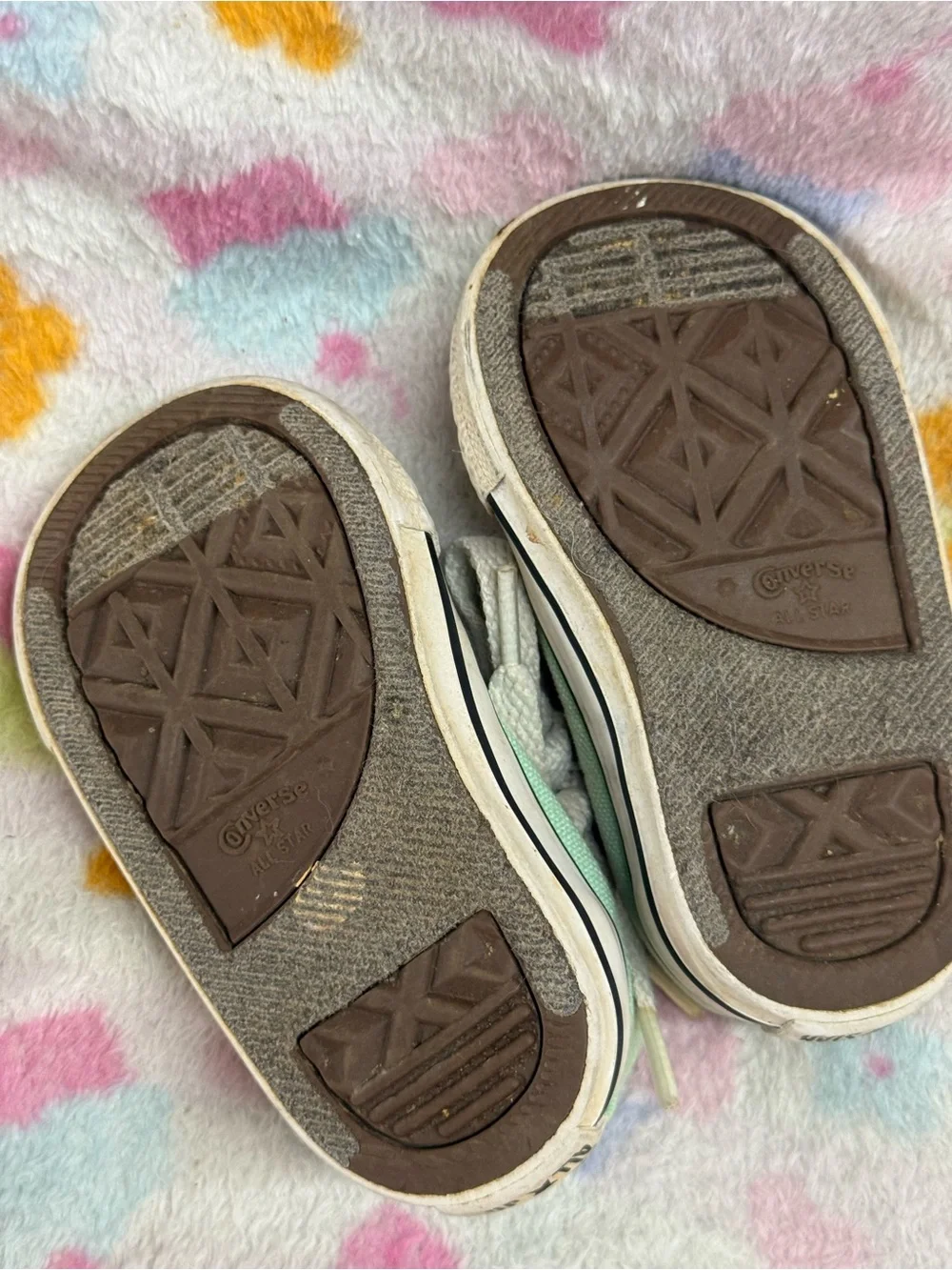 Converse Mint Green Canvas Kids Sneakers